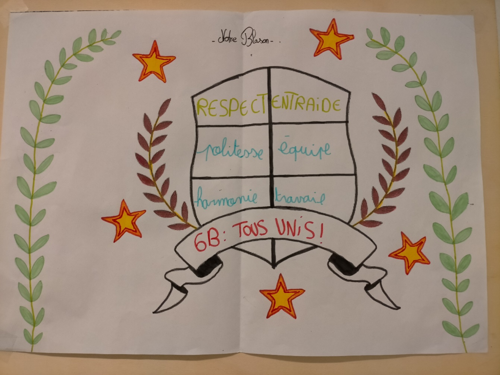 Un blason, une devise « Tous Unis! » Collège Marcel Pagnol